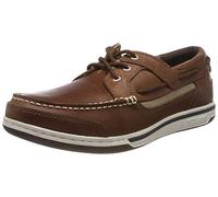 Sebago Triton Three Eyelets Nbk, Náuticos para Hombre, Marrón (Brown Cognac 907), 44 EU