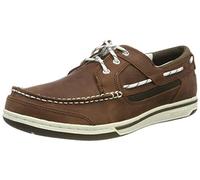 Sebago Triton Three Eyelets Nbk, Náuticos para Hombre, Marrón (Brown-dark Brown 983), 41 EU