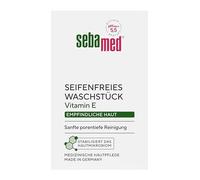 Sebamed Pieza de lavado sin jabón de 50 g, en práctico tamaño de viaje para viajes, con vitamina E, para la limpieza sin jabón de la piel sensible, adecuada para la limpieza de manos, cara y cuerpo