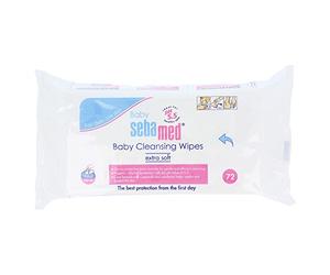 Sebamed - Toallitas Limpiadoras para Bebés | Limpieza Suave y Eficiente - Protección Higiénica Frente a la Irritación De La Delicada Piel Del Bebé - Formato de 72 Unidades