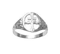Sebaoth Anillo Cruz de Caravaca Original Plata Ley 925ml - Talla a elegir (15)