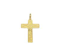 Sebaoth Colgante Cruz de las familias - Camino Neocatecumenal - Oro de ley 18K - Diferentes tamaños (2,40 cm)