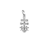 Sebaoth | Cruz De Caravaca| Plata De Ley 925| Bendecida Cruz De Plata Con Ángeles | Desde Caravaca Original | Dije Religioso Unisex | Ideal para Regalo | Varios Tamaños | De 1.8 cm