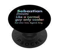 Sebastian como Un Chico Normal Solo Cooler Legend King First PopSockets PopGrip Adhesivo