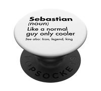 Sebastian como Un Chico Normal Solo Cooler Legend King First PopSockets PopGrip Adhesivo