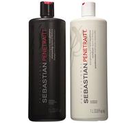 Sebastian Penetraitt Strengthening and Repair Shampoo & Conditioner Liter Set... by Sebastian [Beauty] (English Manual)