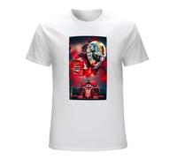 Sebastian Vettel 5 Black Mens T-Shirt Racing Mens tee T-Shirt WhiteXXL