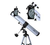 Seben 76/900 EQ-2 - Telescopio Reflector para astronomía, Incluye Adaptador para Smartphone, Montura y Juego de filtros para el Ocular.