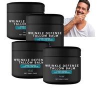 Sebo bovino para la piel, bálsamo sebáceo para hombres, crema hidratante natural de pastos, crema hidratante y nutritiva para cara, cuerpo y manos, bálsamo antisequedad para hombres (4 unidades)