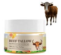Sebo de ternera para la piel - Crema batida con pasto orgánico con bálsamo de miel, crema hidratante natural para rostro y cuerpo, alivio para piel seca y sensible (1 unidad)