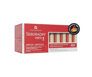 Seboradin Forte sérum anticaída del cabello, Suero para el crecimiento del cabello, tratamiento para el debilitamiento y la pérdida de cabello crónica, con extractos vitaminas (14 x 5,5 ml)
