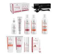 SEBORADIN Maria White Set - Dermaroller - Peeling Profesional - Sérum Fito Cell - Champú x2 - Mascarilla - Activador de Cejas y Pestañas - Mascarilla Revitalizante - Acondicionador