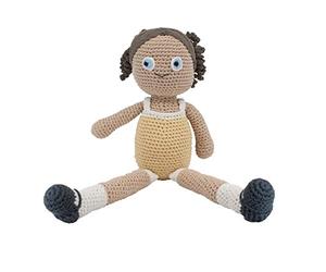 Sebra Muñeca de ganchillo Anna