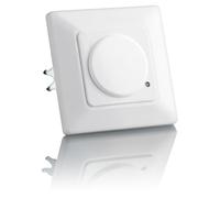 SEBSON® 2X Detector de Movimiento empotrable, Interior, HF Sensor, LED Adecuado, Montaje en Pared, programable, Alcance 15m / 180°