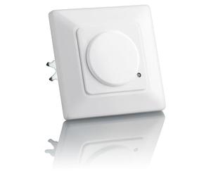 SEBSON® 2X Detector de Movimiento empotrable, Interior, HF Sensor, LED Adecuado, Montaje en Pared, programable, Alcance 15m / 180°