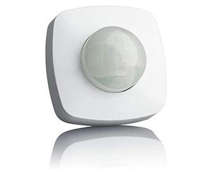 SEBSON 2X Detector de Movimiento Exterior IP65, Montaje Superficie en Techo, programable, 20x4m / 360°, LED Adecuado, Sensor de Infrarrojos con 2 Sensores