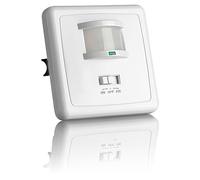 SEBSON 2X Detector de Movimiento Interior, Montaje Empotrado en Pared, LED Adecuado, Sensor de Infrarrojos, Programable, Alcance 9m / 160°