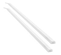 SEBSON® 2x LED bajo mueble 80cm, Tiras de luz con enchufe y interruptor, blanco neutro 4000K, 12W Equivale a 60W, 1000 Lumen, 230V, IP20, 24x13x800mm