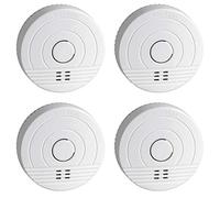 SEBSON 4X Detector de Humo, Batería de Larga Duración 5 Años, DIN EN 14604, Detectores fotoeléctricos de Humo GS536GC, Alarma de Incendios