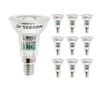 SEBSON Bombilla LED E14 5W Equivalente a 50W - 420 Lúmenes Blanco Cálido 3000K No Regulable - Angulo de Haz 46° - Bombilla LED 230V - Juego de 10