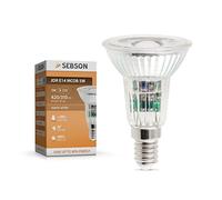 Sebson® Bombilla LED E14 de 5 W COB, equivalente a halógeno de 50 W, 420 lúmenes, blanco cálido, foco LED de 46°, 230 V