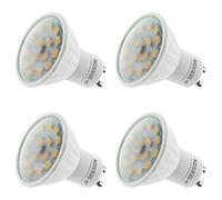 SEBSON Bombilla LED GU10 5W Equivalente a 35W - 380 Lúmenes Blanco Cálido 3000K No Regulable - Angulo de Haz 110° - Bombilla Spot LED 230V - Juego de 4