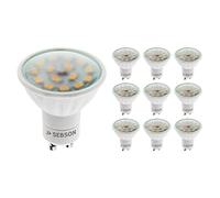 SEBSON Bombilla LED GU10 5W Equivalente a 35W - 380 Lúmenes Blanco Cálido 3000K No Regulable - Angulo de Haz 110° - Bombilla Spot LED 230V - Juego de 10