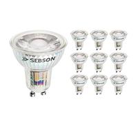 SEBSON Bombilla LED GU10 5W Equivalente a 50W - Juego de 10-380 Lúmenes