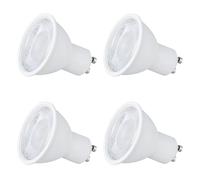 SEBSON Bombilla LED GU10 Blanco Cálido 2,5W - Clase de Eficiencia Energética A, Sustituye 50W Halógena, 450lm, Ángulo del Haz 90° - Focos Empotrables 230V ø50x53mm - Set de 4