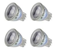 SEBSON Bombilla LED GU4 3W Equivalente a 20W - 220 Lúmenes Blanco Cálido 2900K No Regulable - Angulo de Haz 36° - Bombilla LED MR11 12V - Juego de 4