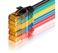 SEBSON Cable de red CAT 6 Ethernet 0.5m, Gigabit LAN patch cable, 1000Mbit/s, U-UTP, Conector RJ45 para Router, Módem, TV - 5 colores