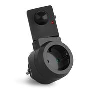 SEBSON Enchufe con Detector de Movimiento 230V, PIR Sensor Giratorio, Toma de Corriente Programable, Adaptador de Enchufe, LED Adecuado MAX. 1.000W