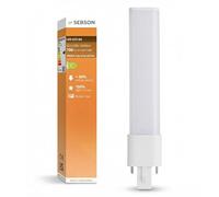 SEBSON Lámpara LED G23 4W - sustituye Lámpara CFL compacta de 7-9W | compatible con Dulux S & PL-S | Casquillo 2 Pines, 4000K 700lm, 230V AC & CCG