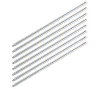 SEBSON® LED Bajo Mueble 30cm, Set de 8, Tiras de Luz con Enchufe e Interruptor 12V, Blanco Cálido 3000K, 1,8W Equivale a 15W, 190lm, IP20, 8,8x6,7x300mm
