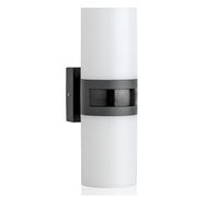 SEBSON LED Lampara Exterior con Sensor Movimiento, Aplique Pared IP65 Antracita 20W 2200lm Blanco Frío 5800K, Iluminacion Exterior Arriba Abajo, Sensor 12m/180°