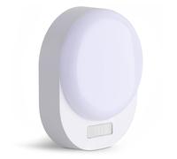 SEBSON Luz Nocturna LED con Sensor de Movimiento - A Batería, Sensor Crepuscular, Interruptor On/Off, Alcance 3m/120° - Lámpara de noche Blanco cálido