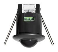 SEBSON Mini Sensor de Movimiento Interior, Alcance 6m/360°, LED 400W | programable, Sensor PIR Infrarrojo, Detector de Movimiento Ø50x66mm, Orificio Ø40-42mm, Empotrado en Techo, 3 Hilos
