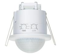 SEBSON Sensor de Movimiento Exterior 20m/360° - Detector de Movimiento - Montaje Empotrado en Techo - Sensor PIR programable, Apto para LED