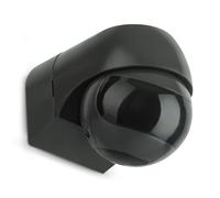 SEBSON Sensor de Movimiento Exterior IP44 - Montaje en Superficie, Apto para LED, programable, Giratorio - Alcance 12m/180°, 3m/360° (2 Sensores PIR)