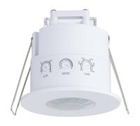 SEBSON Sensor de Movimiento Exterior - LED Adecuado, Montaje Empotrado en Techo, Detector de Movimiento, Sensor PIR - Detector de Presencia 2-6m/360°