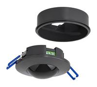 SEBSON Sensor de Movimiento Interior - Montaje Superficie y Empotrado en Techo, Programable, LED Adecuado 600W - Detector de Movimiento 8m/360°