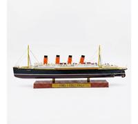 SEBUNAS 1/1250 RMS Lusitania modelo de crucero clásico de aleación de metal fundido a presión, réplica legendaria del océano británico con soporte de exhibición de plástico de grano de madera, regalo