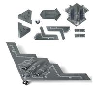 SEBUNAS - Avión Militar B-2 Spirit a Escala 1/200, Modelo de construcción rápida, Bombardero Pesado estratégico furtivo de la USAF, Kit de construcción de plástico (20 Piezas)