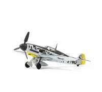 SEBUNAS Escala 1/72 BF-109 Messerschmidt (pintura del desierto) modelo de caza alemán de la Segunda Guerra Mundial, kit de modelo de avión militar de metal fundido a presión para adultos colección o