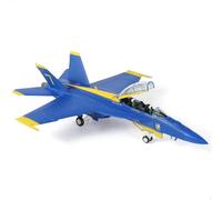 SEBUNAS F/A-18F Hornet Blue Angels Escuadrón de demostración de vuelo 1/72 Kits de modelo de avión de metal con unidad de soporte 7 narrador fundido a presión Jet PreBuild modelo de colección militar