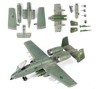 SEBUNAS Kit de modelo de montaje de plástico altamente detallado A-10 Thunderbolt II Warthog a escala 1:72, reproducción precisa con esquema de pintura, regalo elegido por el coleccionista para