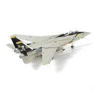 SEBUNAS Modelo de avión Tomcat F14 a escala 1/100 de la Marina de los Estados Unidos Jolly Roger VF-84 Fighter Jet Metal Diecast Kit de modelo de avión con soporte para entusiastas militares de