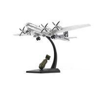SEBUNAS Modelo de caza B-29 Superfortress a escala 1/72, modelos de avión bombardero pesado, modelo de avión de la Royal Air Force B-29 Bomber Militar Metal fundido a presión para colección o regalo
