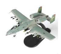 SEBUNAS Modelo Warthog Fighter a escala 1/100 A-10 Modelos de avión de ataque A-10 Thunderbolt II Strike Avión militar de metal fundido a presión para colección o regalo para adultos (Tiger Shark