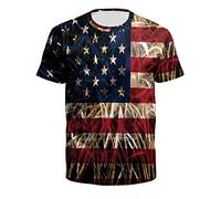 Secado ligero transpirable para al aire libre camiseta de verano Camisetas casuales para hombres 4 de julio Día de la Independencia EE.UU. Bandera camiseta sin mangas gimnasio camiseta verano ligero